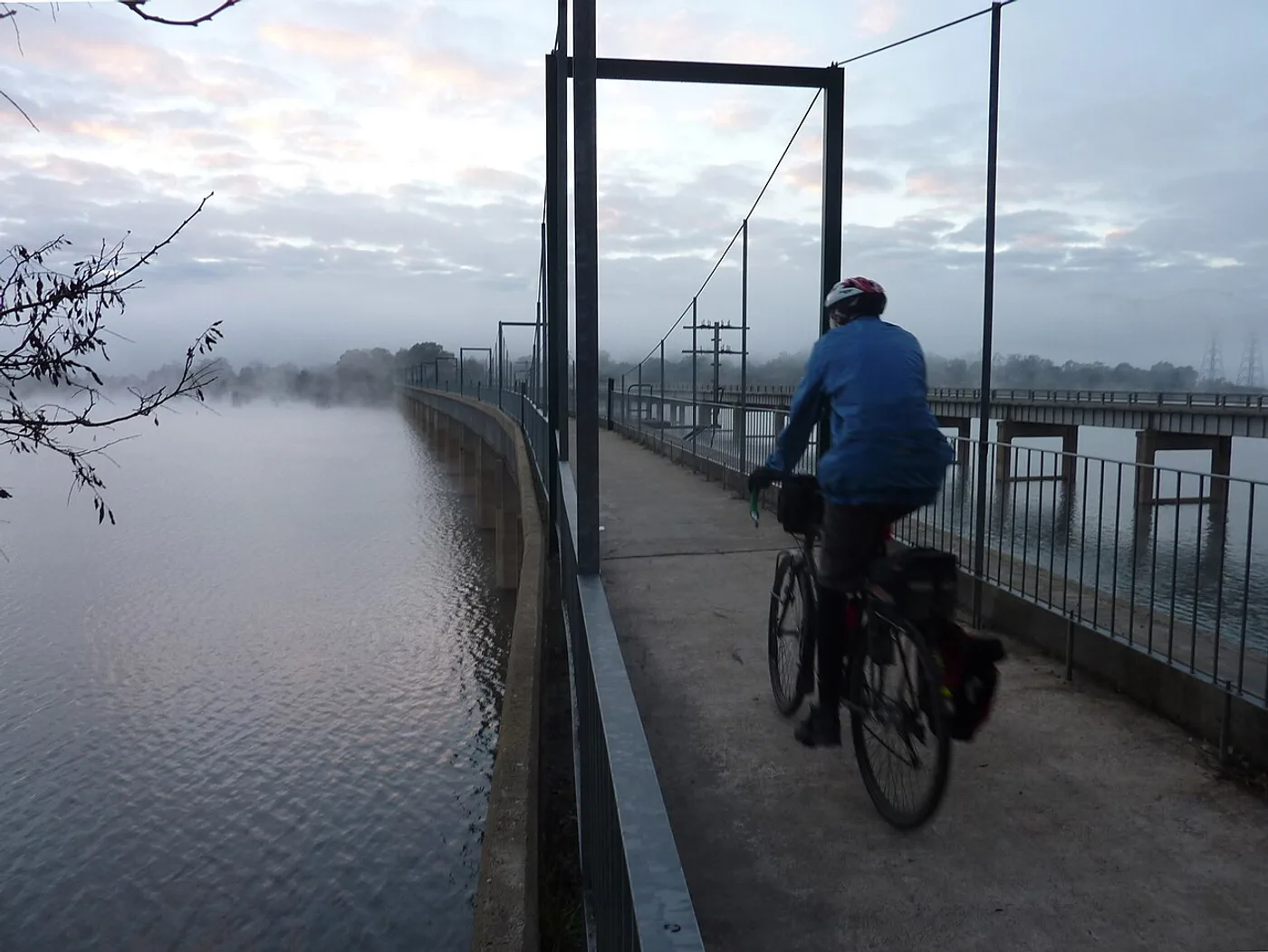 Cycling on the Goulburn River High Country Rail Trail in Victoria